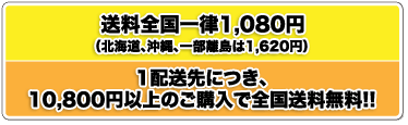 送料全国一律1,080円