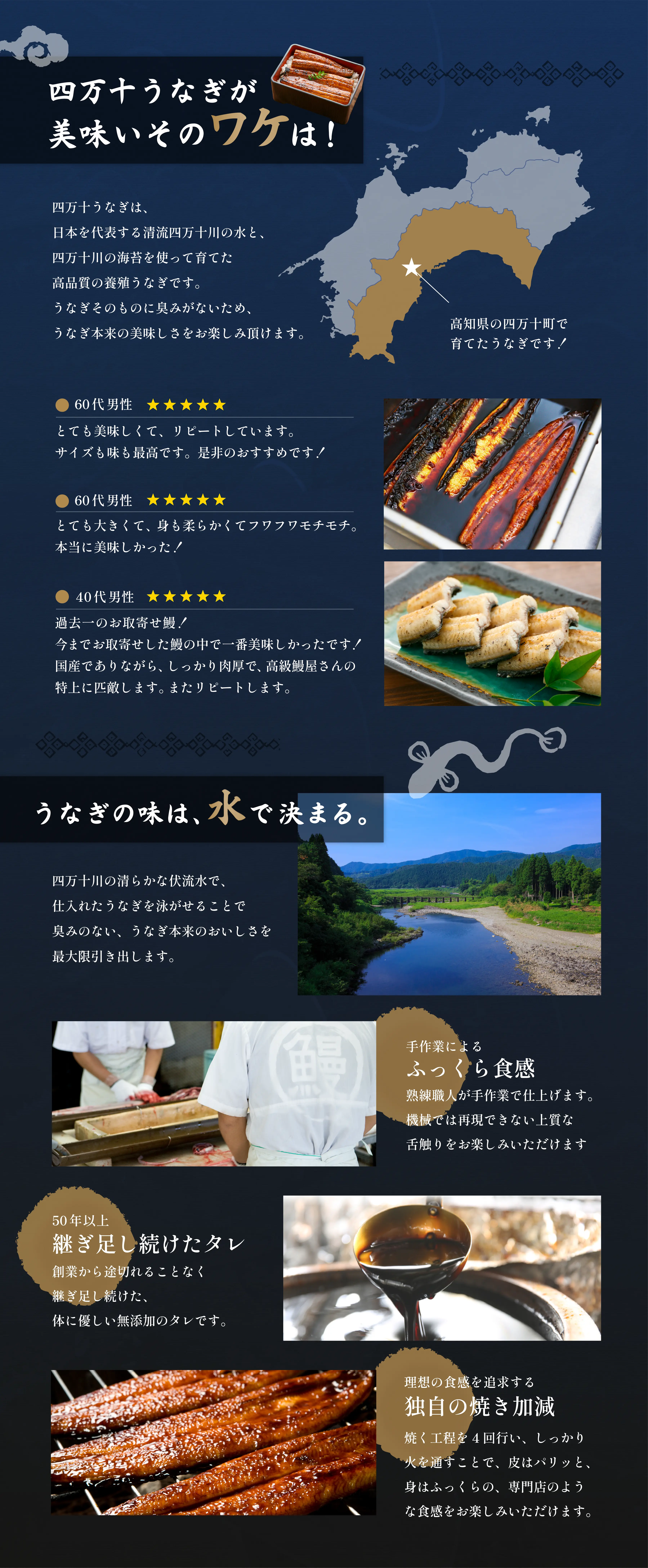 夏ギフト ジャンボうなぎセット