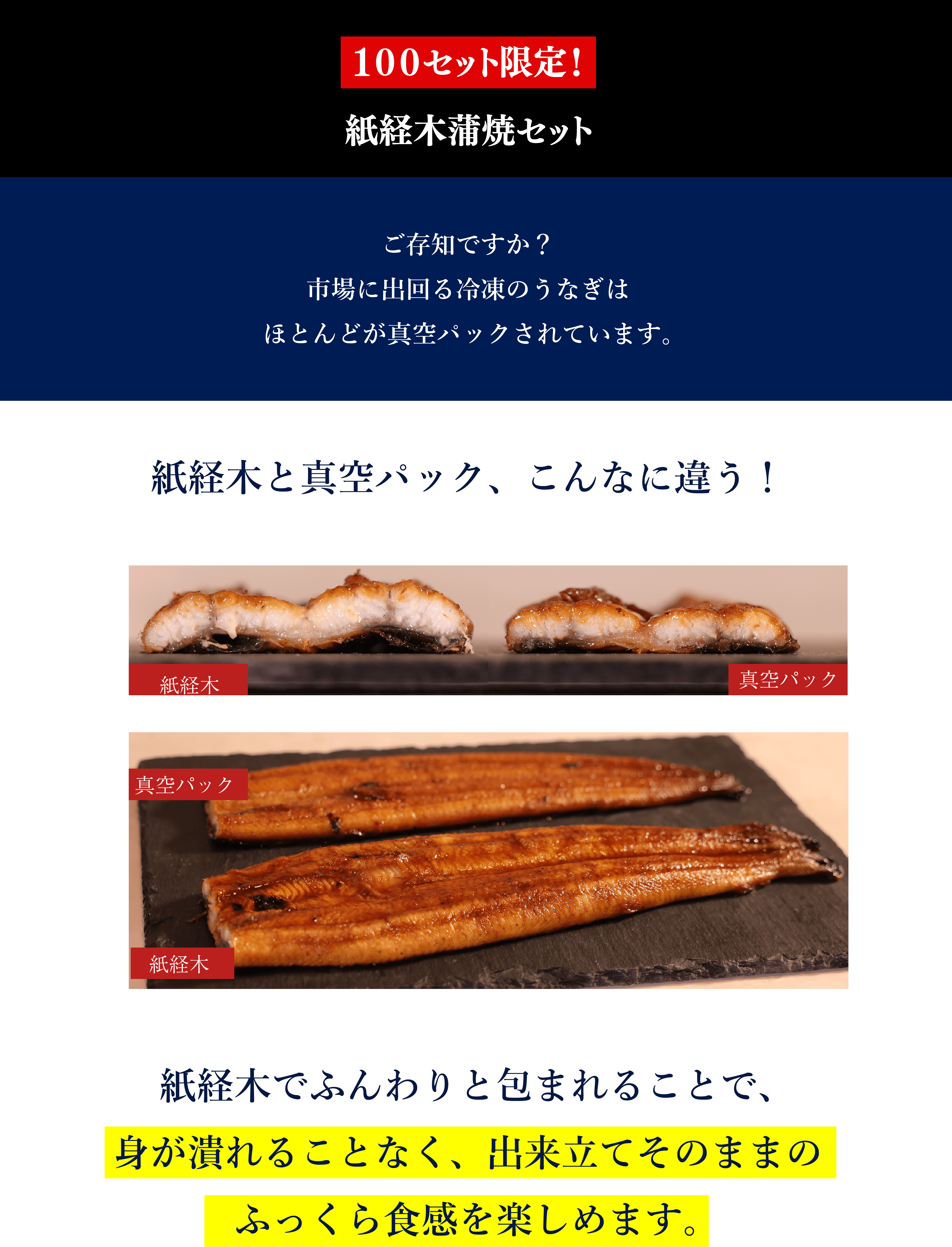 紙経木蒲焼セット